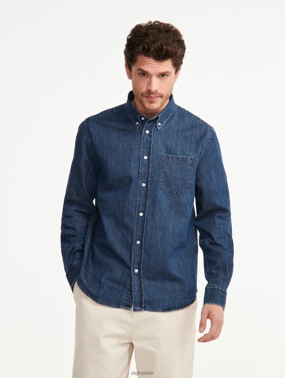 Hommes jean Aigle chemise en jean à manches longues vêtements 2F486105