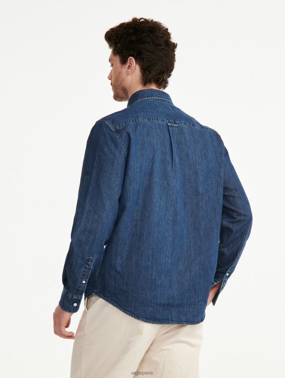 Hommes jean Aigle chemise en jean à manches longues vêtements 2F486105