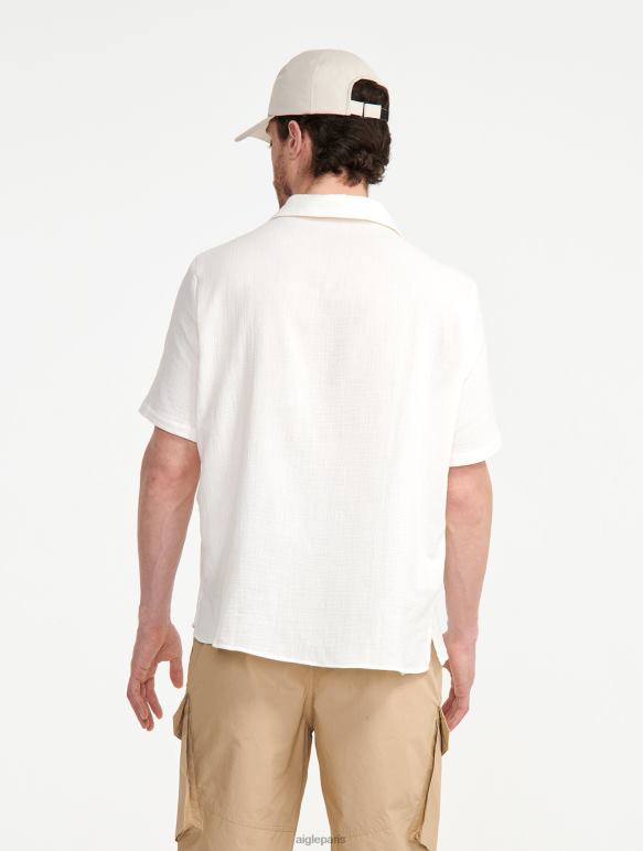 Hommes lait Aigle chemise à manches courtes en coton vêtements 2F486153