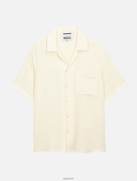 Hommes lait Aigle chemise à manches courtes en coton vêtements 2F486153