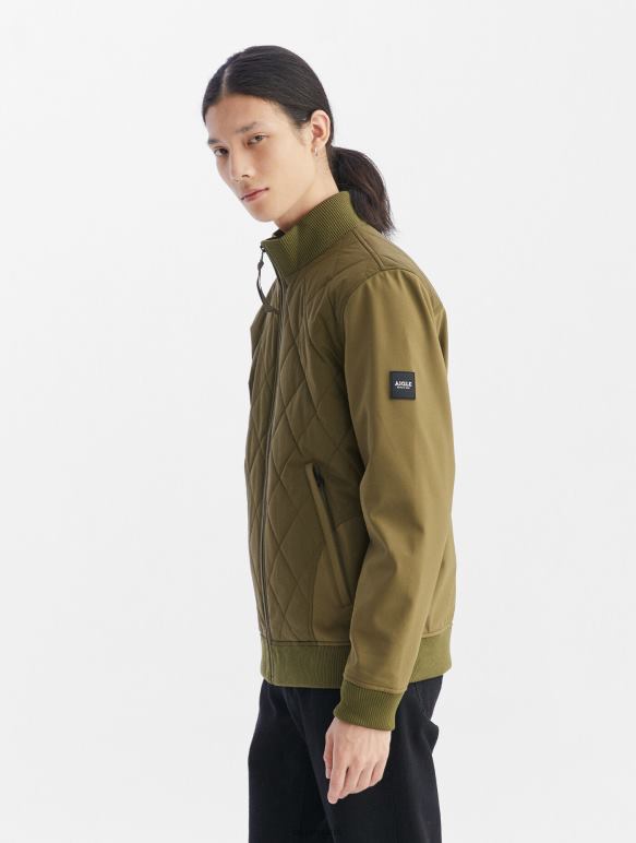Hommes kaki Aigle veste bi-matière vêtements 2F48693