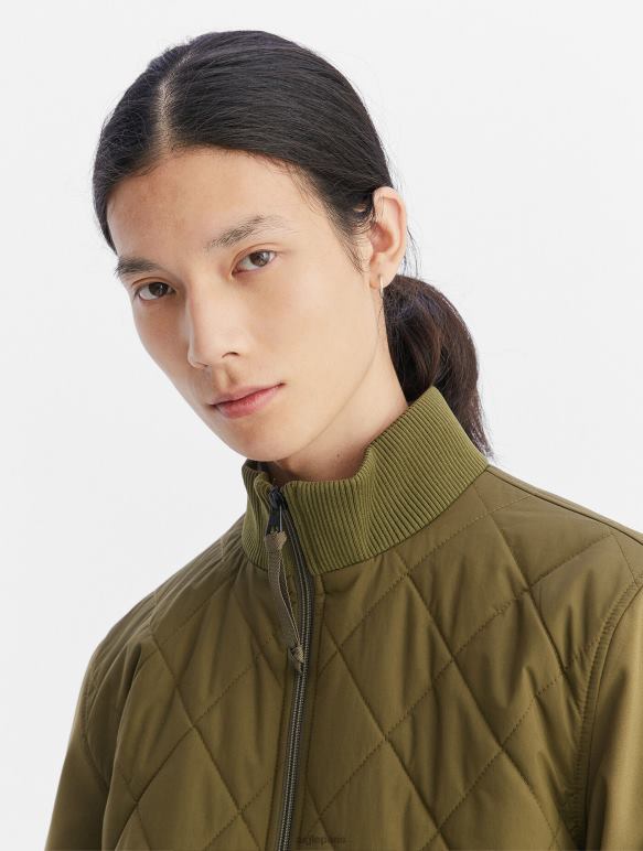 Hommes kaki Aigle veste bi-matière vêtements 2F48693