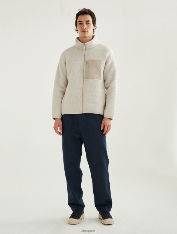 Hommes martre Aigle polaire sherpa zippée vêtements 2F48628