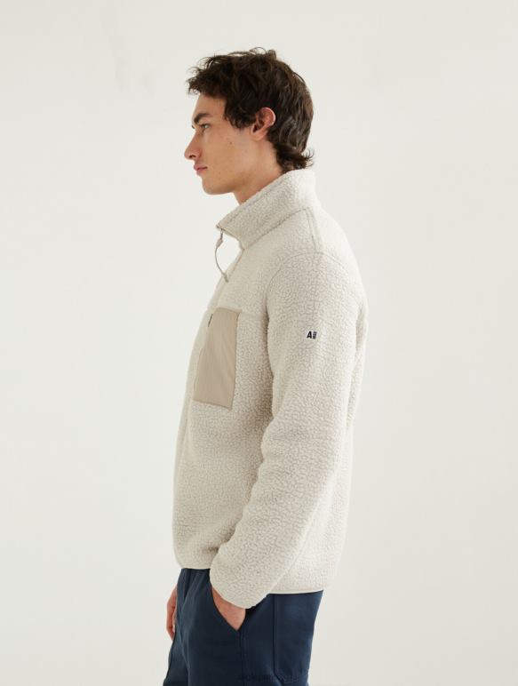Hommes martre Aigle polaire sherpa zippée vêtements 2F48628
