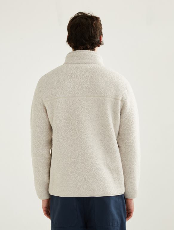 Hommes martre Aigle polaire sherpa zippée vêtements 2F48628