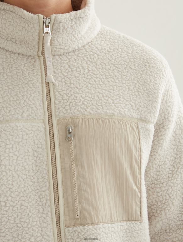 Hommes martre Aigle polaire sherpa zippée vêtements 2F48628