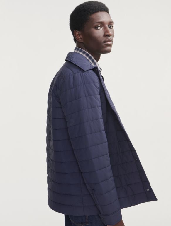 Hommes Empire Aigle veste déperlante matelassée dupont sorona mi-longue vêtements 2F486212