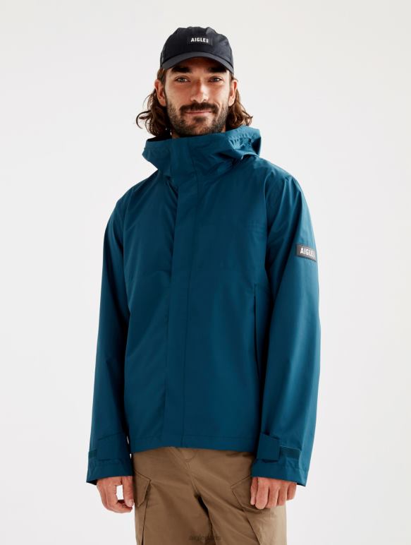 Hommes bleu orage Aigle veste mtd courte à capuche vêtements 2F486209