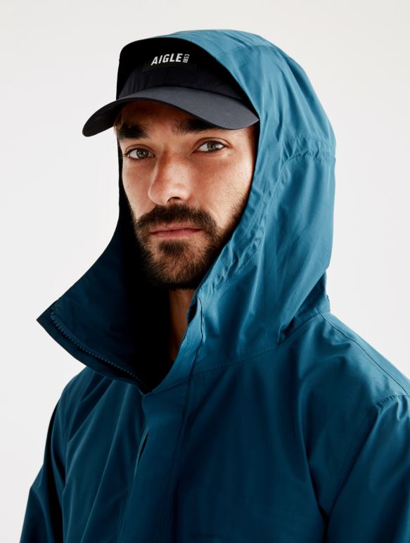 Hommes bleu orage Aigle veste mtd courte à capuche vêtements 2F486209
