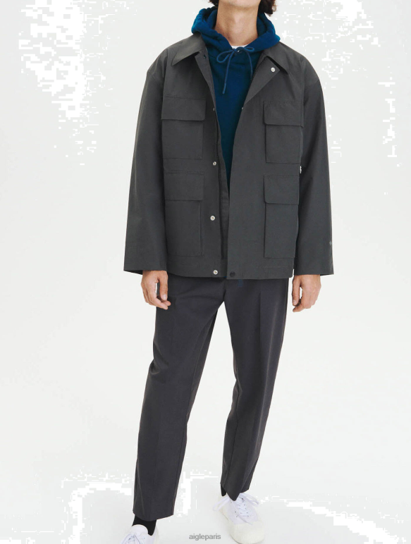 Hommes charbon Aigle veste gore-tex 4 poches vêtements 2F486174