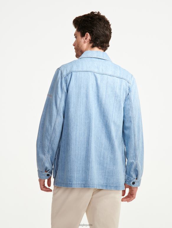 Hommes denim légèrement décoloré Aigle saharienne en jean mi-longue vêtements 2F486204