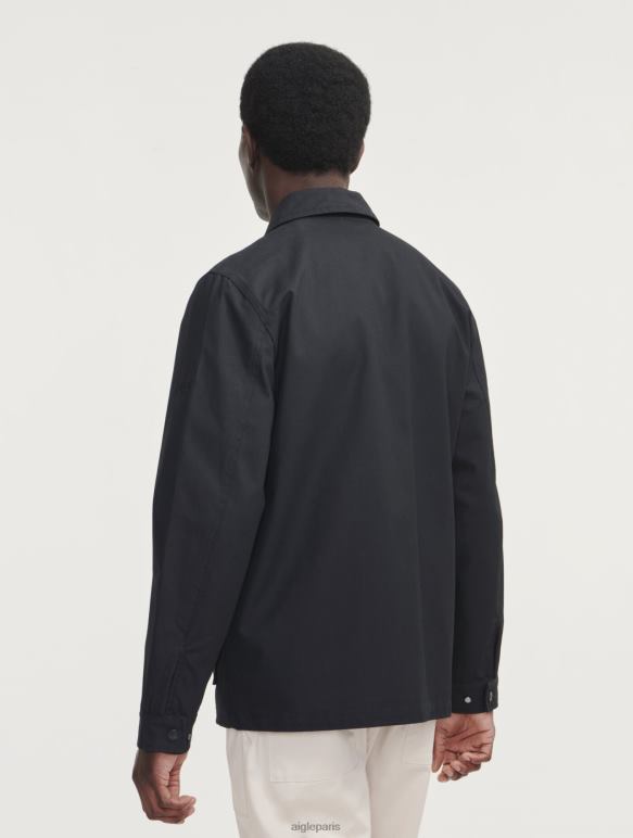 Hommes noir Aigle saharienne courte enduite vêtements 2F486185