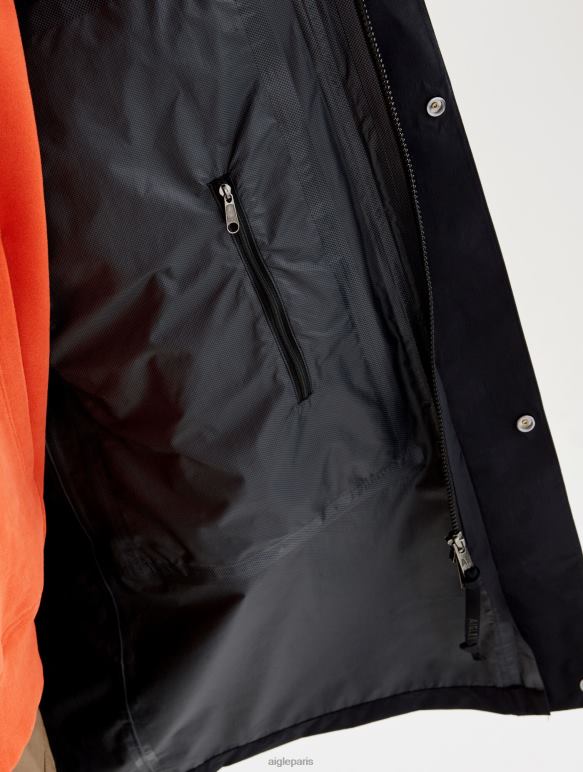 Hommes noir Aigle veste mtd longue à capuche vêtements 2F486184
