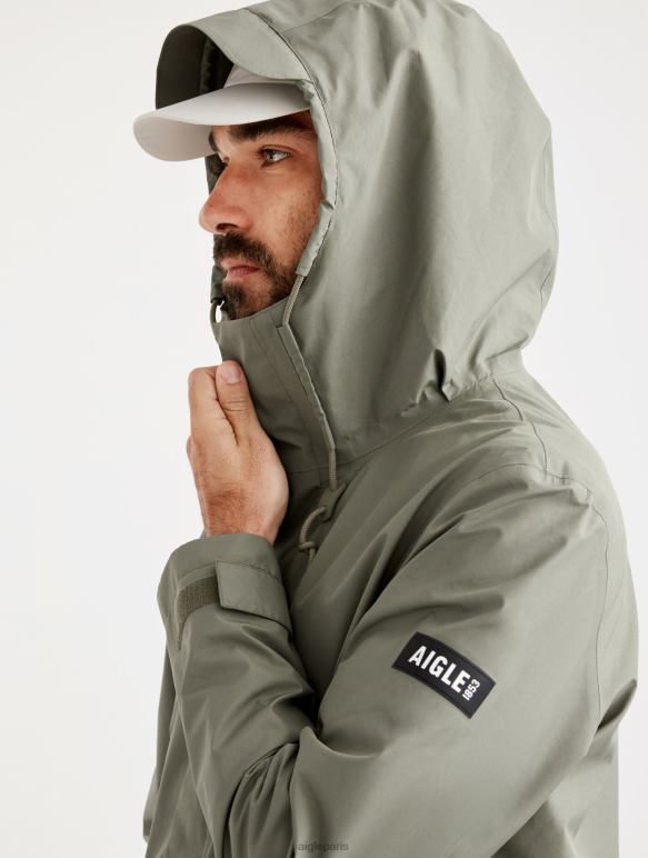 Hommes taillis Aigle veste courte à capuche en gore-tex vêtements 2F486208