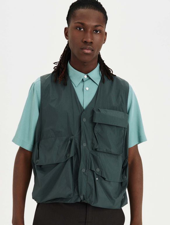Hommes urbain Aigle veste à col en V vêtements 2F486198