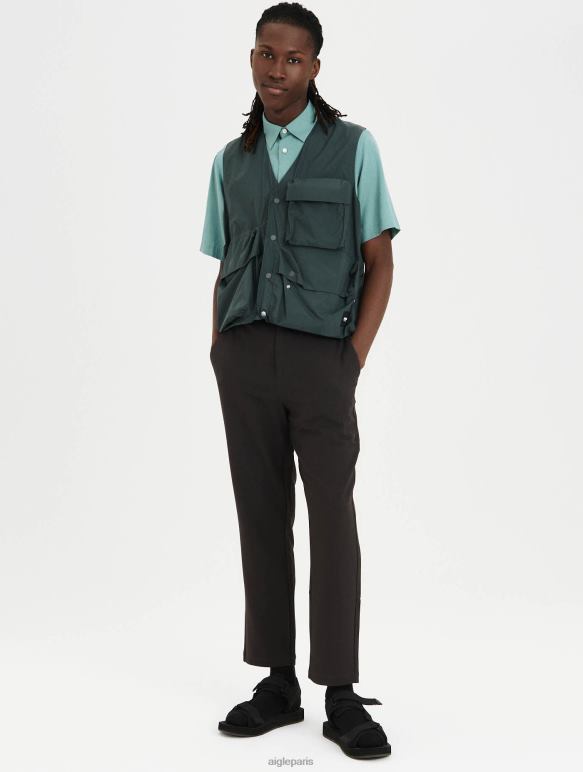 Hommes urbain Aigle veste à col en V vêtements 2F486198