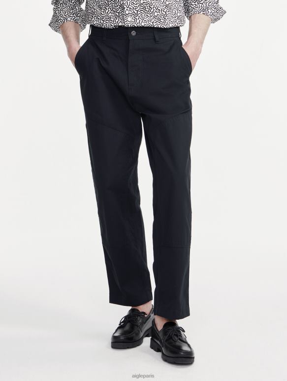 Hommes noir Aigle pantalon en sergé cassé de charpentier vêtements 2F48672