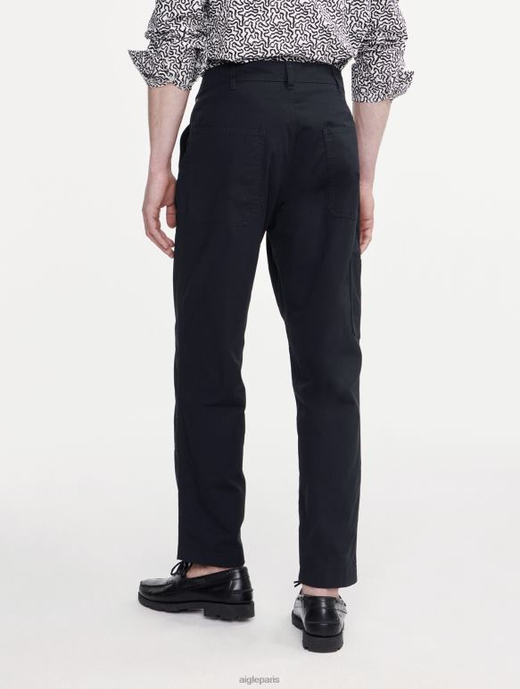 Hommes noir Aigle pantalon en sergé cassé de charpentier vêtements 2F48672