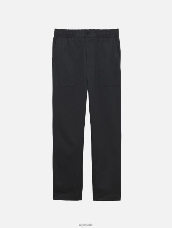 Hommes noir Aigle pantalon à taille élastiquée qui sèche rapidement vêtements 2F48641