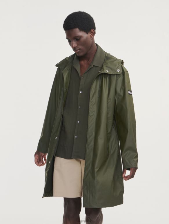 Hommes avocat Aigle parka imperméable longue à capuche vêtements 2F486163