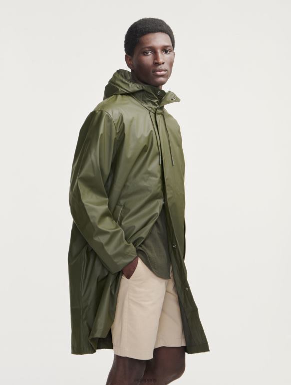Hommes avocat Aigle parka imperméable longue à capuche vêtements 2F486163