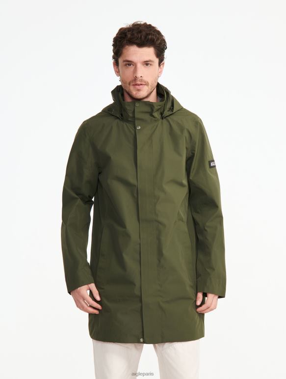 Hommes avocat Aigle parka longue à capuche en gore-tex vêtements 2F486171