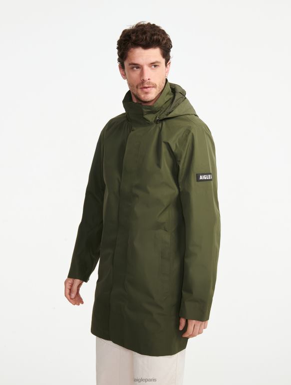 Hommes avocat Aigle parka longue à capuche en gore-tex vêtements 2F486171