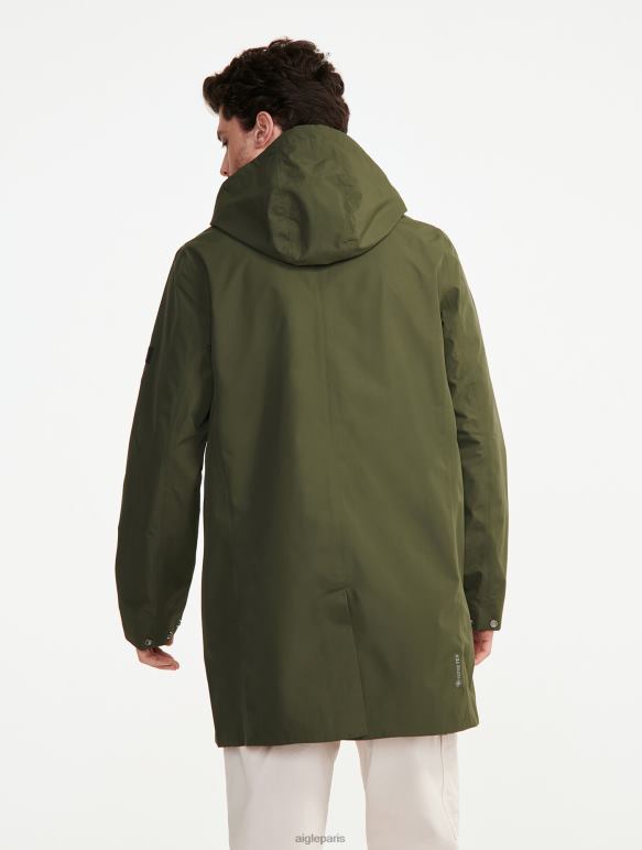 Hommes avocat Aigle parka longue à capuche en gore-tex vêtements 2F486171