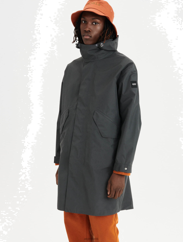 Hommes charbon Aigle parka à queue de poisson en gore-tex vêtements 2F486173