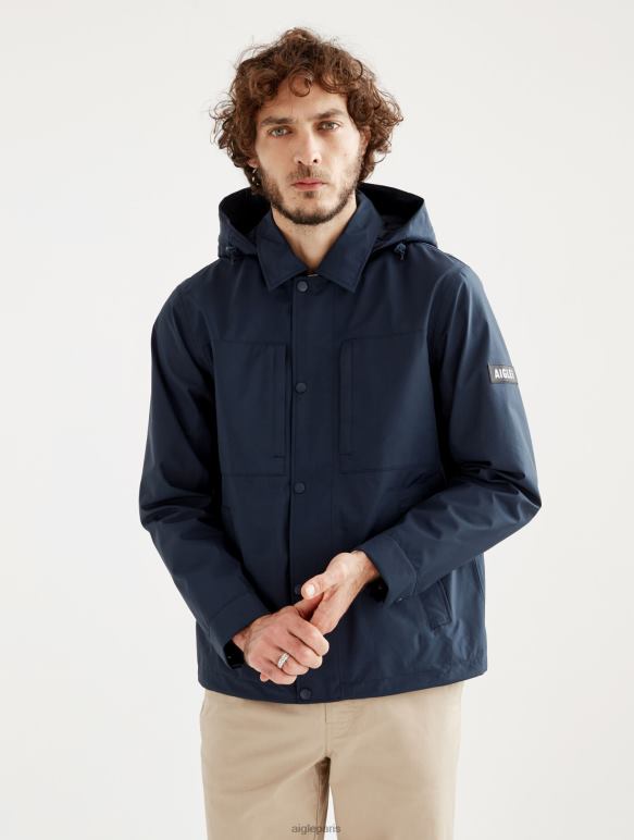 Hommes empire je Aigle parka courte gore-tex capuche amovible vêtements 2F486201