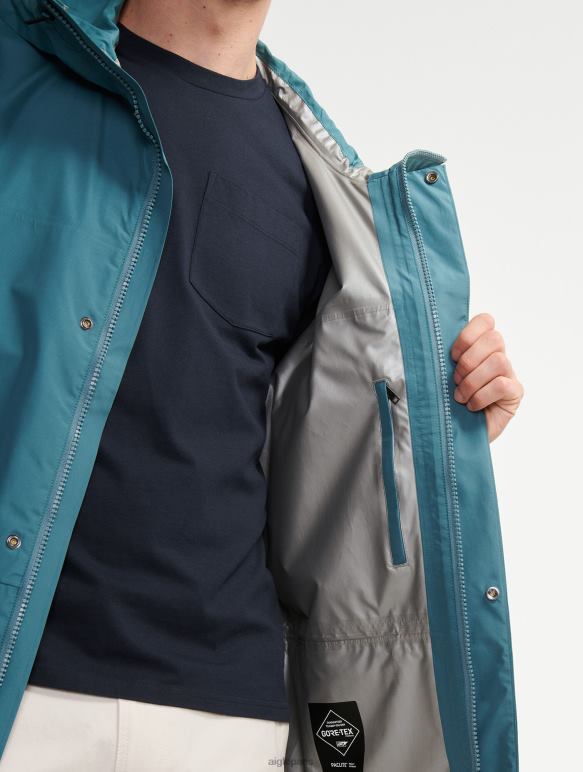 Hommes hydroélectrique Aigle parka longue à double capuche en gore-tex paclite vêtements 2F486193