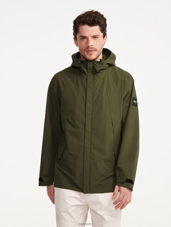 Hommes kaki Aigle parka mi-longue à capuche mtd vêtements 2F486178