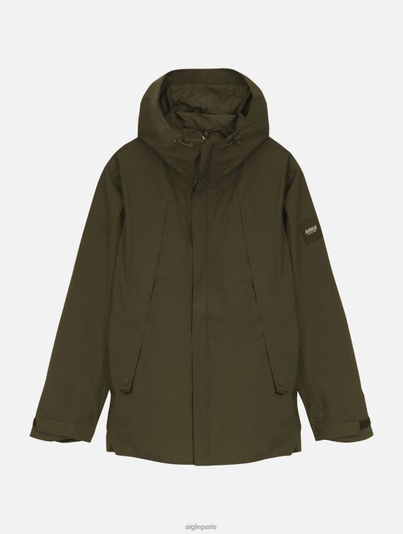 Hommes kaki Aigle parka mi-longue à capuche mtd vêtements 2F486178
