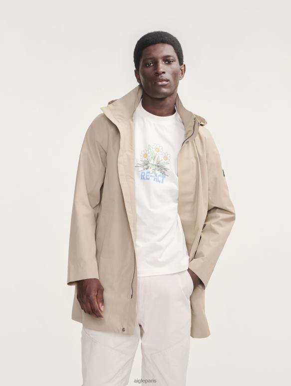 Hommes osier Aigle parka longue à capuche en gore-tex vêtements 2F486203