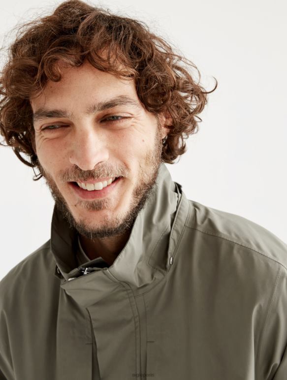 Hommes taillis je Aigle parka courte gore-tex capuche amovible vêtements 2F486169