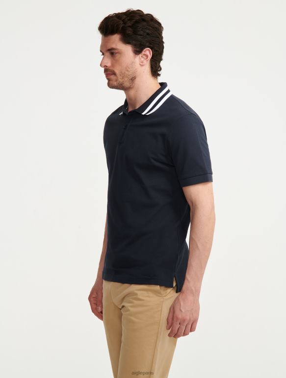 Hommes Empire Aigle polo à manches courtes et col à double bande vêtements 2F4862