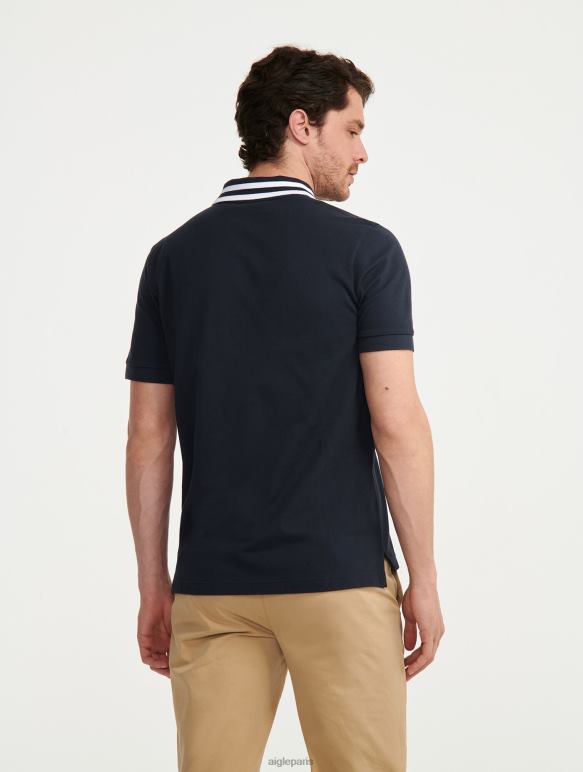 Hommes Empire Aigle polo à manches courtes et col à double bande vêtements 2F4862