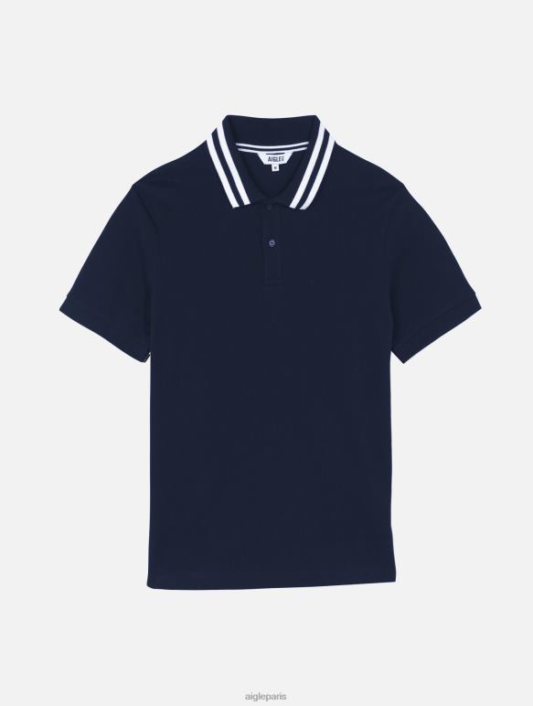 Hommes Empire Aigle polo à manches courtes et col à double bande vêtements 2F4862