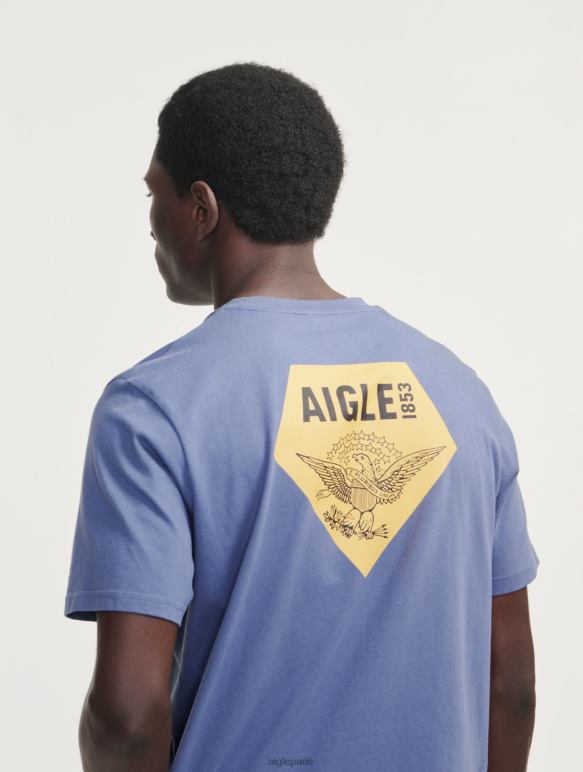 Hommes Marais Aigle t-shirt imprimé à col rond vêtements 2F48651