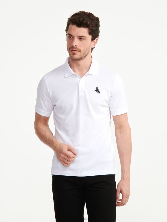 Hommes blanc Aigle polo à manches courtes à séchage rapide vêtements 2F48663