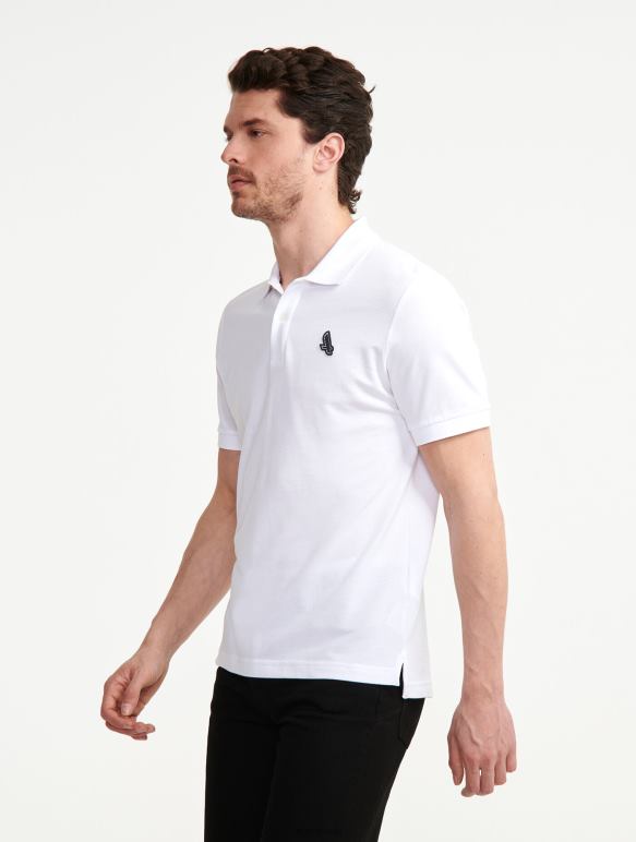 Hommes blanc Aigle polo à manches courtes à séchage rapide vêtements 2F48663