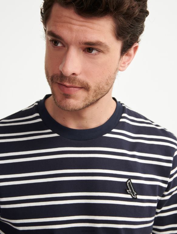 Hommes empire st Aigle t-shirt rayé à col rond vêtements 2F486132