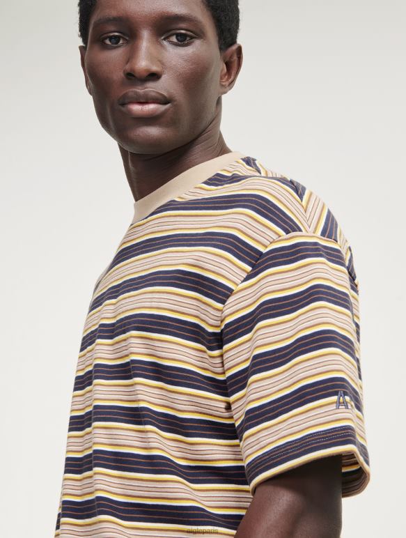 Hommes empire st Aigle t-shirt rayé à col rond vêtements 2F4864
