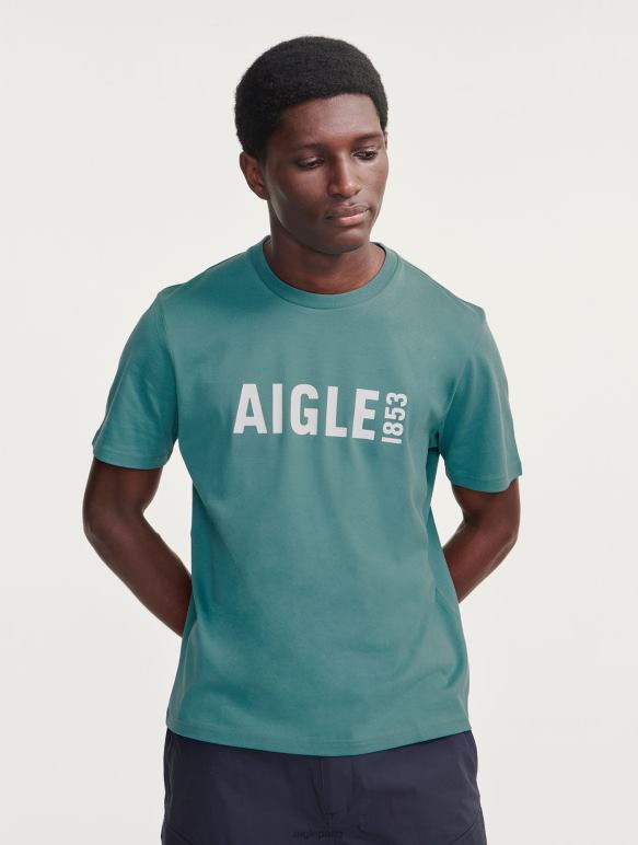 Hommes hydroélectrique Aigle t-shirt imprimé à col rond en pyratex vêtements 2F48670