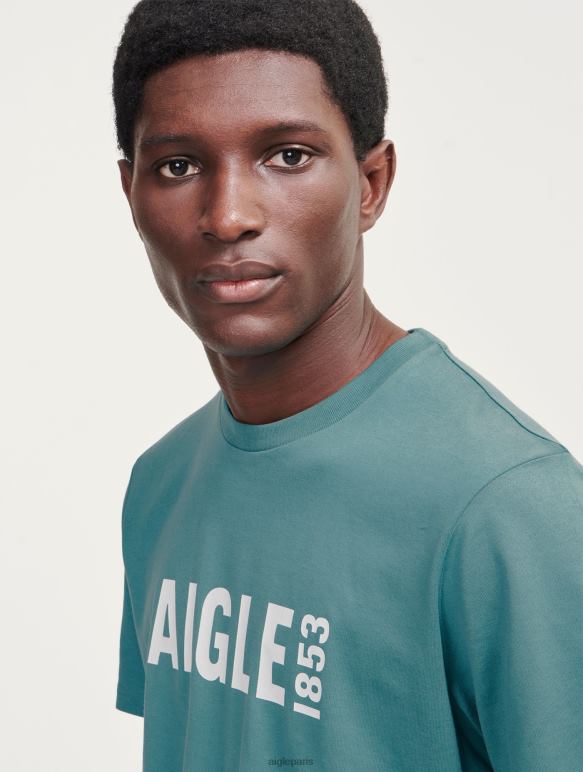 Hommes hydroélectrique Aigle t-shirt imprimé à col rond en pyratex vêtements 2F48670