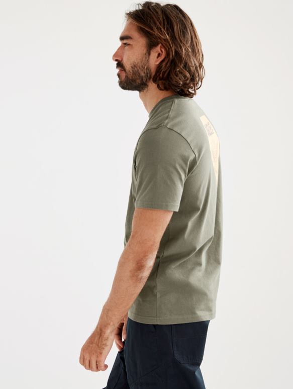 Hommes taillis Aigle t-shirt imprimé à col rond vêtements 2F486146
