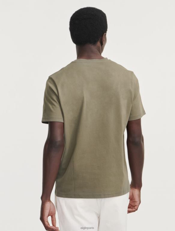 Hommes taillis Aigle t-shirt ras de cou à poche en jersey vêtements 2F48687