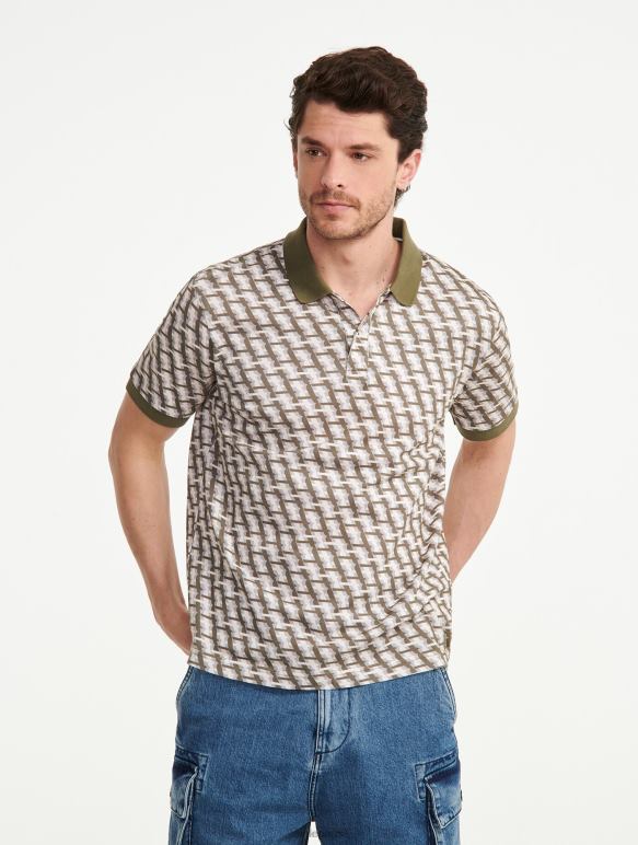 Hommes taillis pr Aigle polo monogrammé à manches courtes vêtements 2F486119