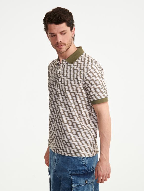Hommes taillis pr Aigle polo monogrammé à manches courtes vêtements 2F486119