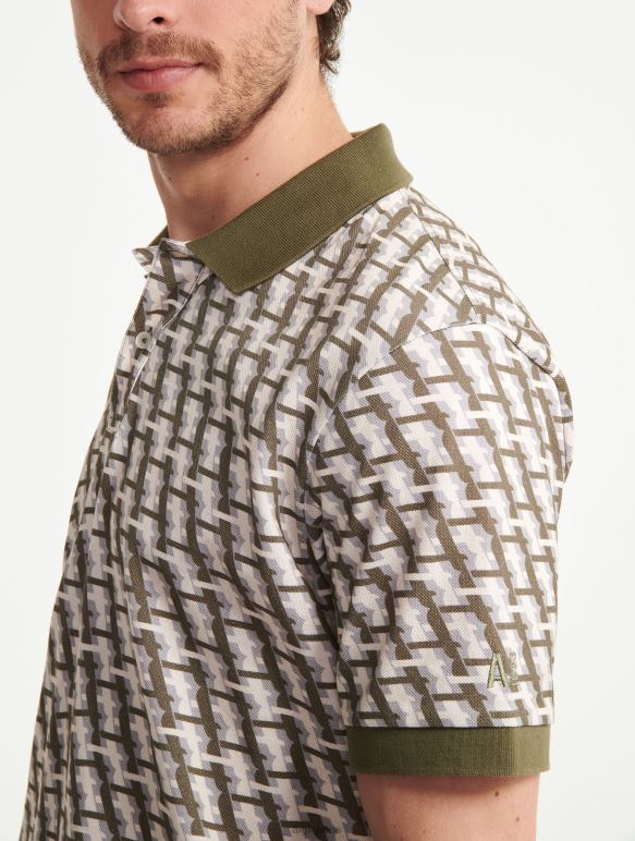 Hommes taillis pr Aigle polo monogrammé à manches courtes vêtements 2F486119